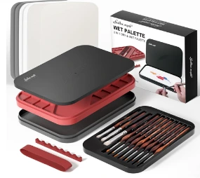 Paleta húmeda para pintar miniatura