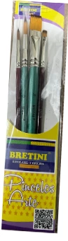 Pinceles Bretini escolares 4pcs
