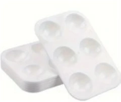 Paleta plastica rectangular 6 orificio