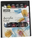 Set pintura lancer art profesional, 30ml 12 colores